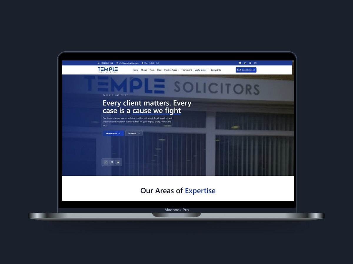 Temple Solicitors mock